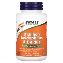  NOW 8 Billion Acidophilus + Bifidus 60 