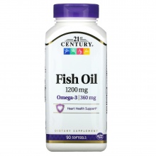  21st Century Omega-3 Fish Oil 1200  90 