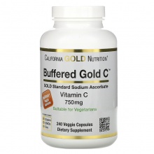  California Gold Nutrition Buffered Gold C 750 mg 240 