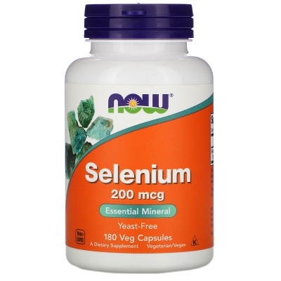 Витамины NOW Selenium 200 mcg 180 капсул