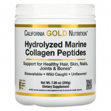 Коллаген California Gold Nutrition Hydrolyzed Marine Collagen Peptides 200 гр