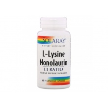  Solaray L-Lysine Monolaurin 60 
