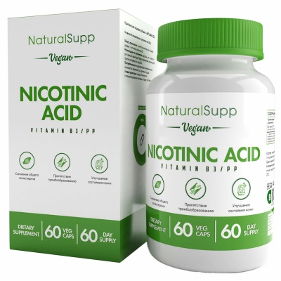  NaturalSupp NICOTINIC ACID 60 