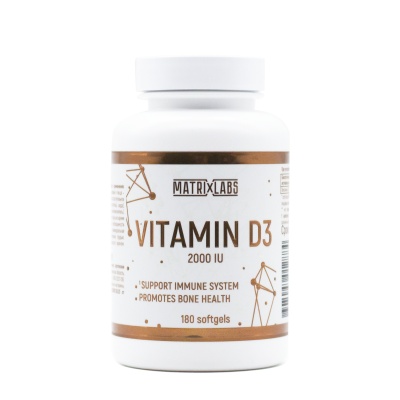  Matrix Labs Vitamin D3-2000 180 